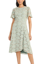 Load image into Gallery viewer, Maggy London Green Cream Day Dress Sizes 4 & 6 Remaining!