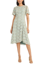 Load image into Gallery viewer, Maggy London Green Cream Day Dress Sizes 4 & 6 Remaining!