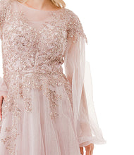 Load image into Gallery viewer, Agree it's Dreamy? Size XXL - Coya Collection Blush Beaded Applique Illusion Gown, Women's Formal Attire