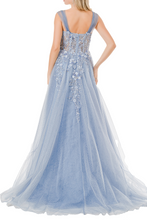 Load image into Gallery viewer, Coya Collection, LG/XL/XXL Dusty Blue Sweetheart Formal, Women's Gowns Party Attire, Event Apparel