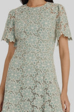 Load image into Gallery viewer, Maggy London Green Cream Day Dress Sizes 4 & 6 Remaining!