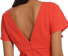 Load image into Gallery viewer, Donna Morgan Flutter Sleeve Sheath Midi Day Dress, Women's Office, Lunch, Shopping, Modest Apparel