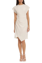 Load image into Gallery viewer, Donna Morgan Ivory-Horn Cap Sleeve Day Dress