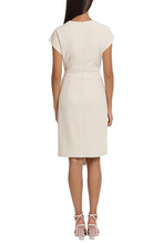 Load image into Gallery viewer, Donna Morgan Ivory-Horn Cap Sleeve Day Dress