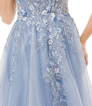 Load image into Gallery viewer, Coya Collection, LG/XL/XXL Dusty Blue Sweetheart Formal, Women's Gowns Party Attire, Event Apparel