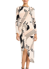 Load image into Gallery viewer, Maggy London Neo-Deco-Geo Day Dress