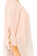 Load image into Gallery viewer, Jessica Rose Button Loop Blouse SM/LG/XL Remaining! Women's Office, Casual Attire, Spring Summer