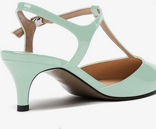 Load image into Gallery viewer, Navy -or- Pastel Minty Patent Leather 2" Kitten Heels