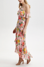 Load image into Gallery viewer, London Times Floral Chiffon Halter Day Dress, 4/10/12 - Women&#39;s Apparel, Summer Spring Attire
