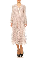 Load image into Gallery viewer, A+ Maison Tara, Chiffon Empire Drop Midi, See Both Colors!