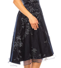 Load image into Gallery viewer, Maison Tara Navy Multi-Use, Metallic Embroidered Day Dress Size XS(4) Only! Party Cocktail
