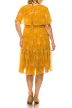Load image into Gallery viewer, Maison Tara Golden Spice Tiered Chiffon A-Line Day Dress, SIZES 4 & 8 REMAINING! Women's Summer Apparel, Spring Attire