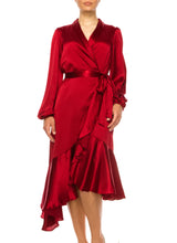 Load image into Gallery viewer, A+ Maison Tara Scarlet Midi LAST ONE! Cocktail Party Dress, Small SIZE 6 Remaining! Women's Apparel