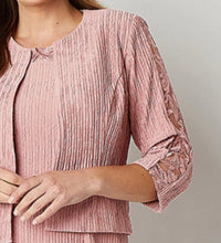 Load image into Gallery viewer, Brianna Milay Embroidered Sequin Jacket Dress Suit,  Remaining Sizes are 8/16/18