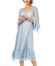 Load image into Gallery viewer, LAST ONE! Nataya Sky Blue Muli-Use, Midi Day Dress - ONLY SIZE 4 (sm) Remaining! Party, Cocktail, Women's Formal