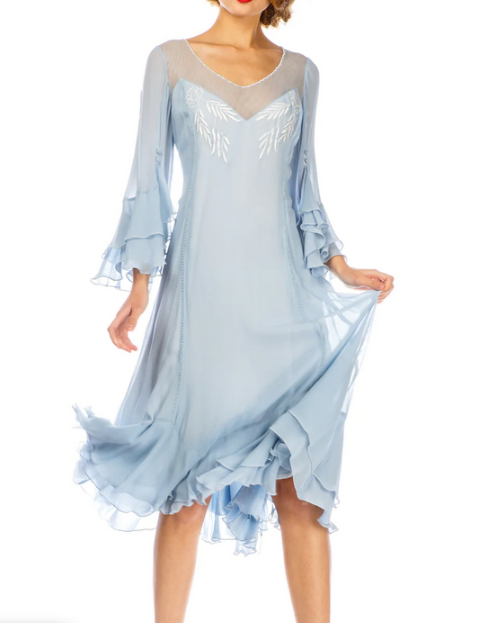 LAST ONE! Nataya Sky Blue Muli-Use, Midi Day Dress