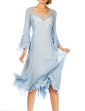 Load image into Gallery viewer, LAST ONE! Nataya Sky Blue Muli-Use, Midi Day Dress - ONLY SIZE 4 (sm) Remaining! Party, Cocktail, Women's Formal