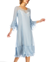 Load image into Gallery viewer, LAST ONE! Nataya Sky Blue Muli-Use, Midi Day Dress - ONLY SIZE 4 (sm) Remaining! Party, Cocktail, Women's Formal