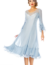 Load image into Gallery viewer, LAST ONE! Nataya Sky Blue Muli-Use, Midi Day Dress - ONLY SIZE 4 (sm) Remaining! Party, Cocktail, Women's Formal