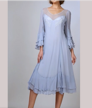 Load image into Gallery viewer, LAST ONE! Nataya Sky Blue Muli-Use, Midi Day Dress - ONLY SIZE 4 (sm) Remaining! Party, Cocktail, Women's Formal