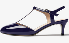 Load image into Gallery viewer, Navy -or- Pastel Minty Patent Leather 2" Kitten Heels