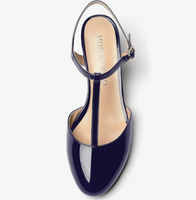 Load image into Gallery viewer, Navy -or- Pastel Minty Patent Leather 2" Kitten Heels