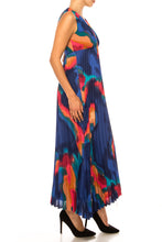 Load image into Gallery viewer, A+ Nicole Miller Pleated Abstract Day Dress Women's Apparel