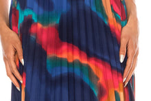 Load image into Gallery viewer, A+ Nicole Miller Pleated Abstract Day Dress Women's Apparel