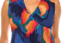 Load image into Gallery viewer, A+ Nicole Miller Pleated Abstract Day Dress Women's Apparel