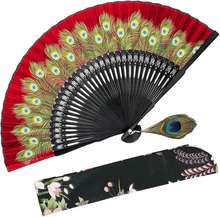 Load image into Gallery viewer, Silk & Bamboo Handfan, See Colors!