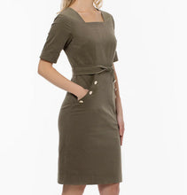 Load image into Gallery viewer, Rosie&#39;s Front Pocket Uniformed Corduroy Day Dress

