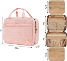 Load image into Gallery viewer, Carrywell Travel Tote, Pink or Black Women's Accessories, Travel, Luggage, Makeup Case, Vanity