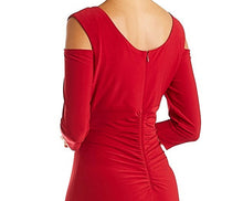 Load image into Gallery viewer, LAST ONES, Sizes 16 & 18 REMAIN in RED ONLY, RM Richards Embellished Cold Shoulder - Formal Women's Party, Cocktail, Special Events