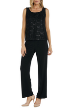 Load image into Gallery viewer, USA Made RM Richards -BLACK- 3PC Pant Set Formal, Cocktail, Party USA 🇺🇸