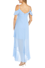Load image into Gallery viewer, RM Richards, Baby Blue Ruffled High-Low Day Dress, Women's Apparel, Summer, Spring, Bridal, Wedding, Vacations, Events