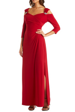 Load image into Gallery viewer, LAST ONES, Sizes 16 & 18 REMAIN in RED ONLY, RM Richards Embellished Cold Shoulder - Formal Women's Party, Cocktail, Special Events