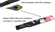 Load image into Gallery viewer, Silk & Bamboo Handfan, See Colors!