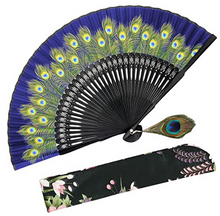 Load image into Gallery viewer, Silk & Bamboo Handfan, See Colors!
