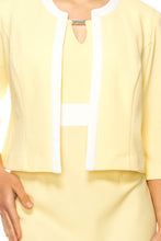 Load image into Gallery viewer, A Studio One Pastel Yellow Jacket Dress Women&#39;s Office Attire, Suits, Missy &amp; Plus Apparel
