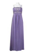 Load image into Gallery viewer, Tres Chic Violet, Sue Wong Periwinkle, Ruched Bust Chiffon Gown XS/SM/MED