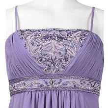 Load image into Gallery viewer, Tres Chic Violet, Sue Wong Periwinkle, Ruched Bust Chiffon Gown XS/SM/MED