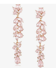 Load image into Gallery viewer, Sparkle Tear Drop Vine Crystal Flapper Earrings