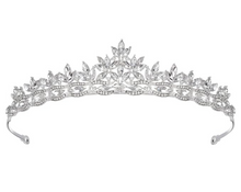 Load image into Gallery viewer, LAST ONE! SweetV Accessories, Petite Silver Tiara Women's Bridal, Gatsby Formal Events