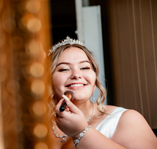 Load image into Gallery viewer, LAST ONE! SweetV Accessories, Petite Silver Tiara Women's Bridal, Gatsby Formal Events