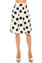 Load image into Gallery viewer, Moa Collection Big Dots Knee Length Skirt SM/M/LG USA 🇺🇸