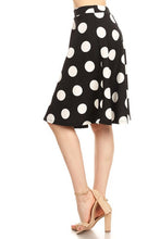 Load image into Gallery viewer, Moa Collection Big Dots Knee Length Skirt SM/M/LG USA 🇺🇸