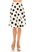 Load image into Gallery viewer, Moa Collection Big Dots Knee Length Skirt SM/M/LG USA 🇺🇸