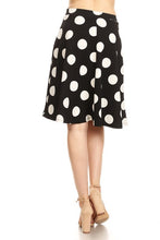 Load image into Gallery viewer, Moa Collection Big Dots Knee Length Skirt SM/M/LG USA 🇺🇸