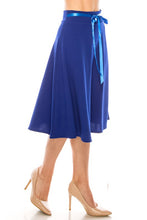 Load image into Gallery viewer, Moa Collection, NOT Made in Asia-  A-line Skirt w/Bow Tie, See Colors! SM/M/LG