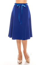 Load image into Gallery viewer, Moa Collection, NOT Made in Asia-  A-line Skirt w/Bow Tie, See Colors! SM/M/LG